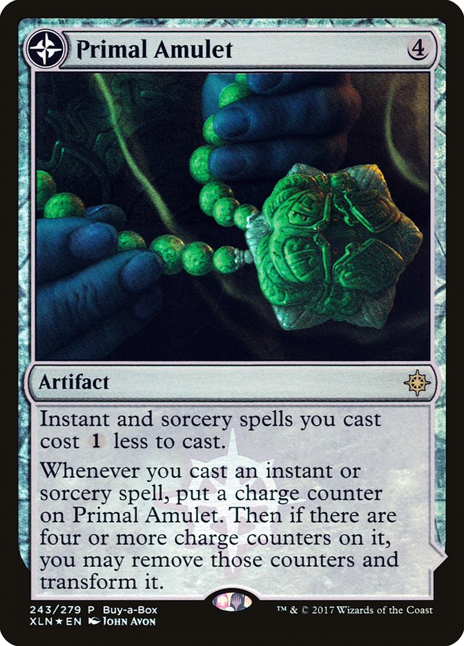 Primal Amulet // Primal Wellspring (Buy-A-Box) [Ixalan Treasure Chest] | Galactic Gamez