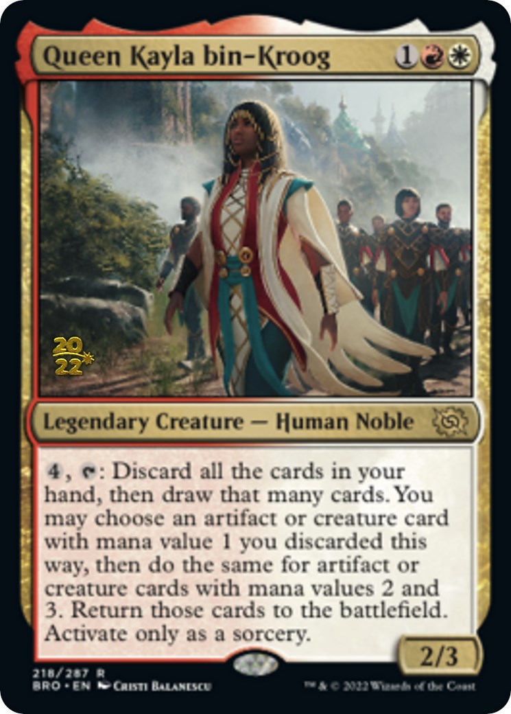 Queen Kayla bin-Kroog [The Brothers' War: Prerelease Promos] | Galactic Gamez