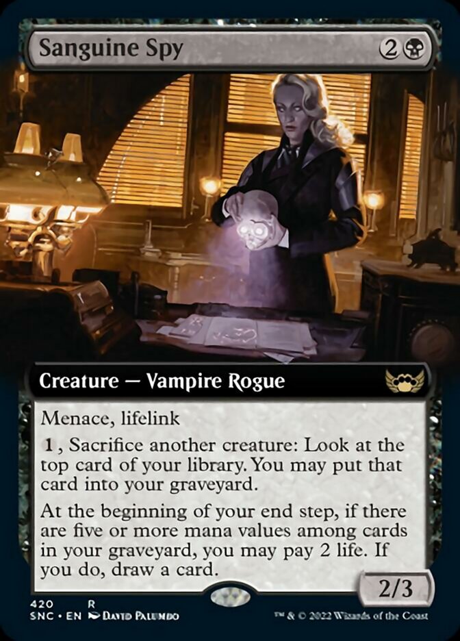 Sanguine Spy (Extended Art) [Streets of New Capenna] | Galactic Gamez