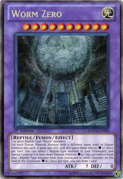 Worm Zero [HA03-EN056] Secret Rare | Galactic Gamez