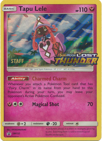 Tapu Lele (SM152) (Staff Prerelease Promo) [Sun & Moon: Black Star Promos] | Galactic Gamez