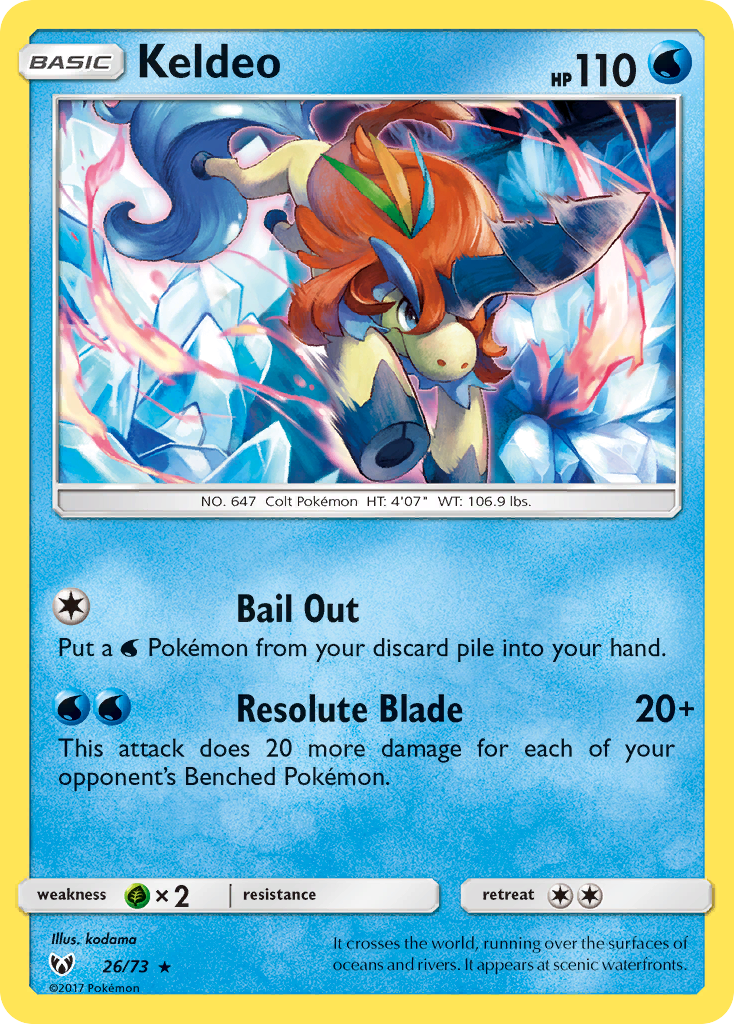 Keldeo (26/73) [Sun & Moon: Shining Legends] | Galactic Gamez