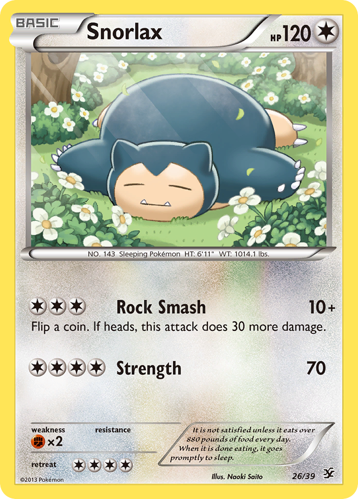 Snorlax (26/39) [XY: Kalos Starter Set] | Galactic Gamez