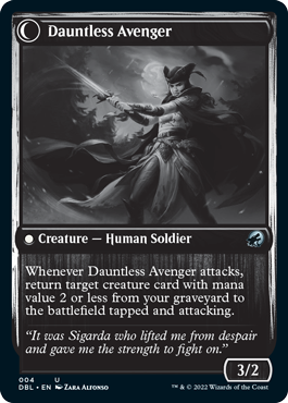 Bereaved Survivor // Dauntless Avenger [Innistrad: Double Feature] | Galactic Gamez