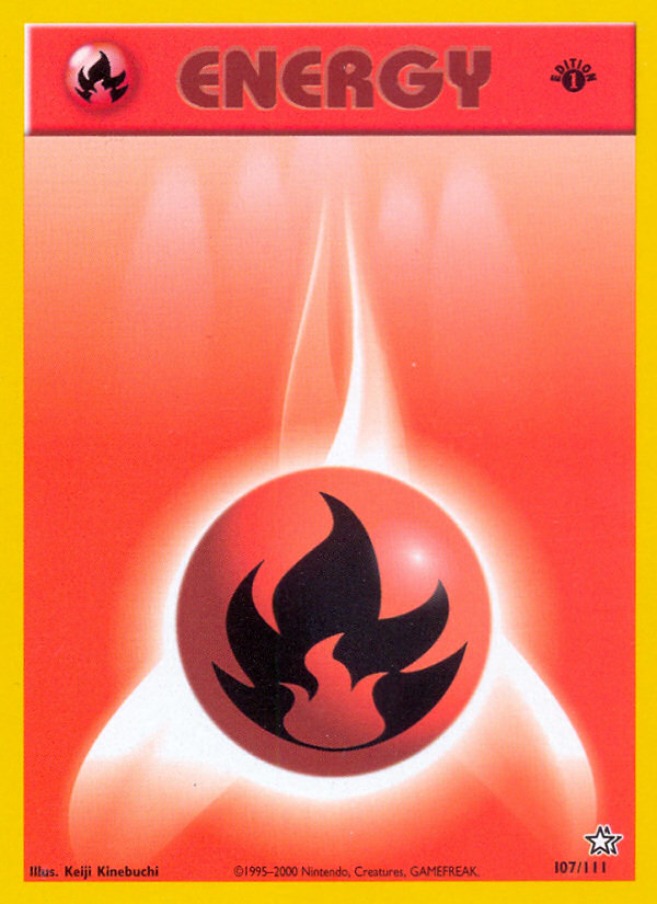 Fire Energy (107/111) [Neo Genesis 1st Edition] | Galactic Gamez