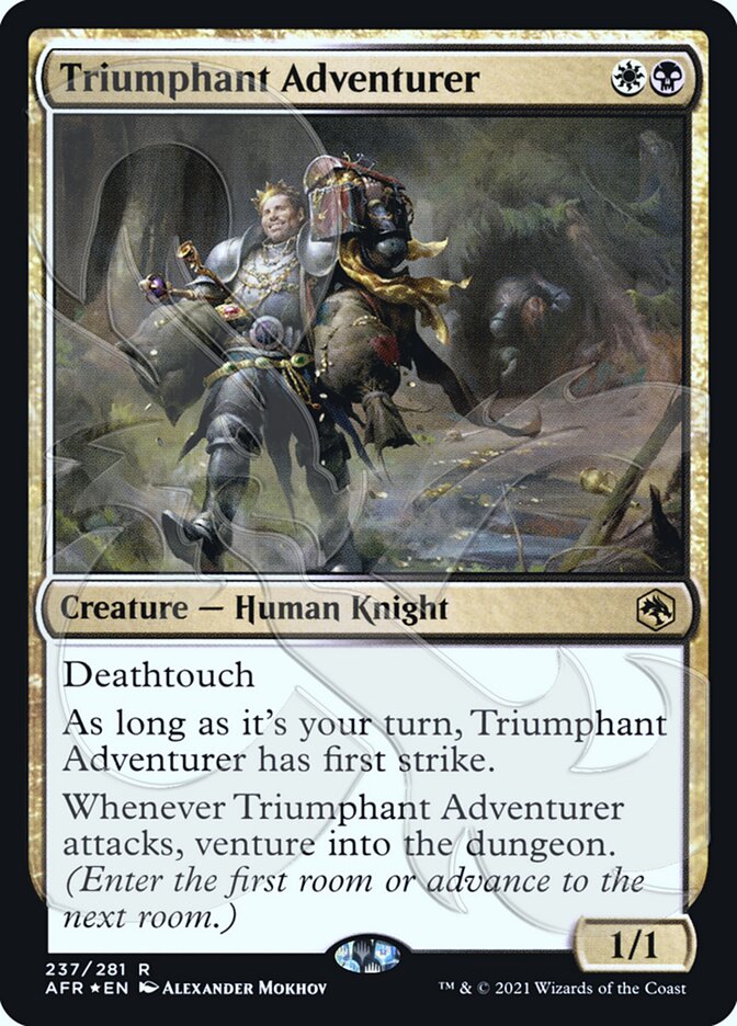 Triumphant Adventurer (Ampersand Promo) [Dungeons & Dragons: Adventures in the Forgotten Realms Promos] | Galactic Gamez
