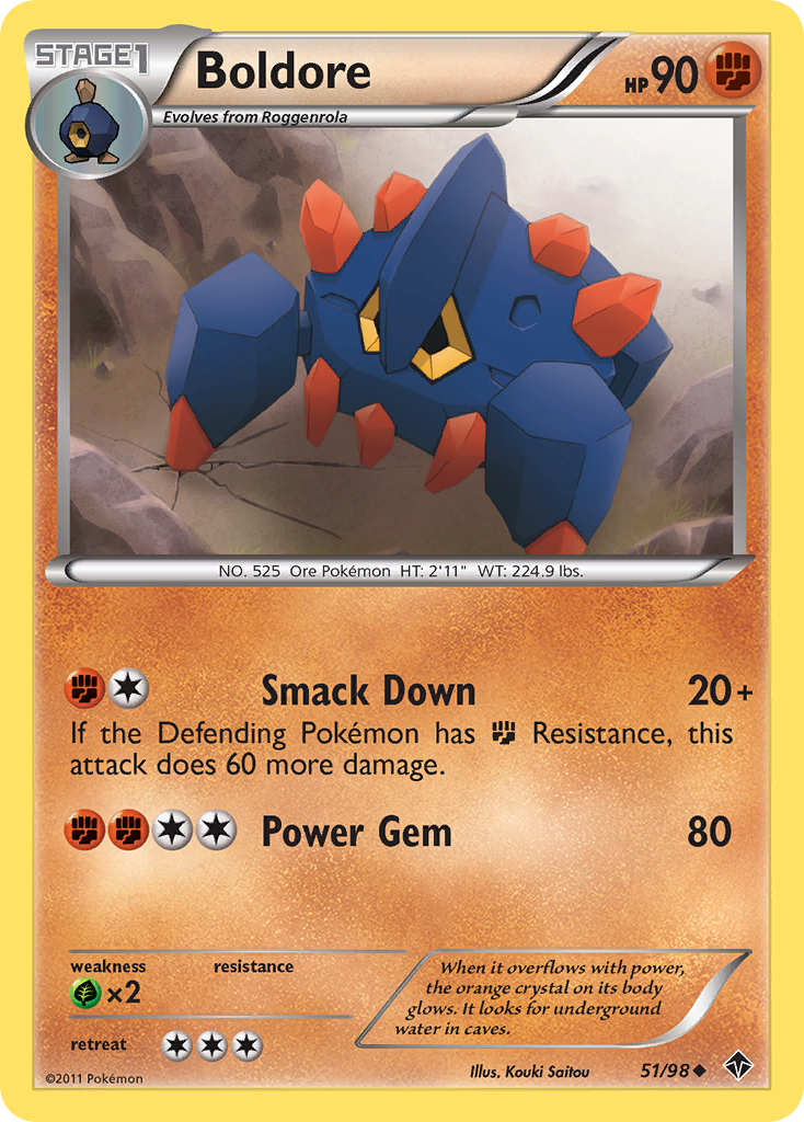 Boldore (51/98) [Black & White: Emerging Powers] | Galactic Gamez