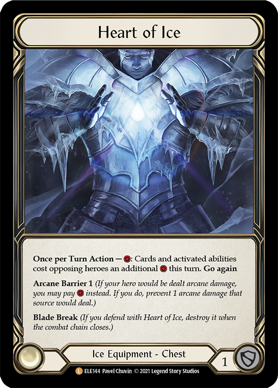 Heart of Ice [ELE144] (Tales of Aria)  1st Edition Cold Foil | Galactic Gamez