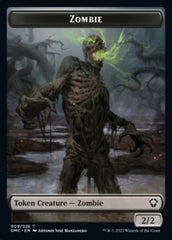 Saproling // Zombie Double-sided Token [Dominaria United Tokens] | Galactic Gamez