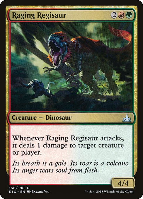 Raging Regisaur [Rivals of Ixalan] | Galactic Gamez