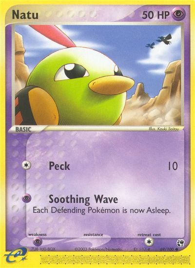 Natu (69/100) [EX: Sandstorm] | Galactic Gamez