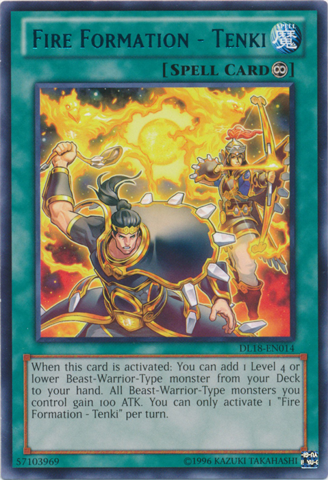 Fire Formation - Tenki (Green) [DL18-EN014] Rare | Galactic Gamez