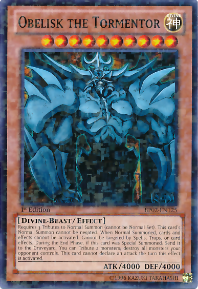 Obelisk the Tormentor [BP02-EN125] Mosaic Rare | Galactic Gamez