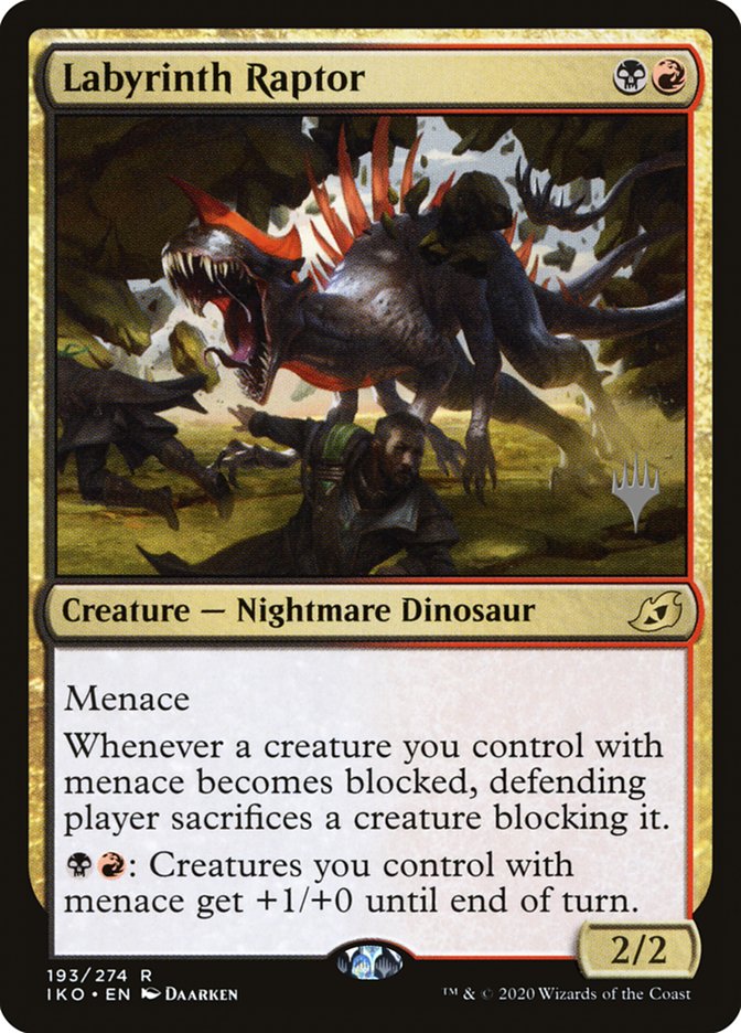 Labyrinth Raptor (Promo Pack) [Ikoria: Lair of Behemoths Promos] | Galactic Gamez