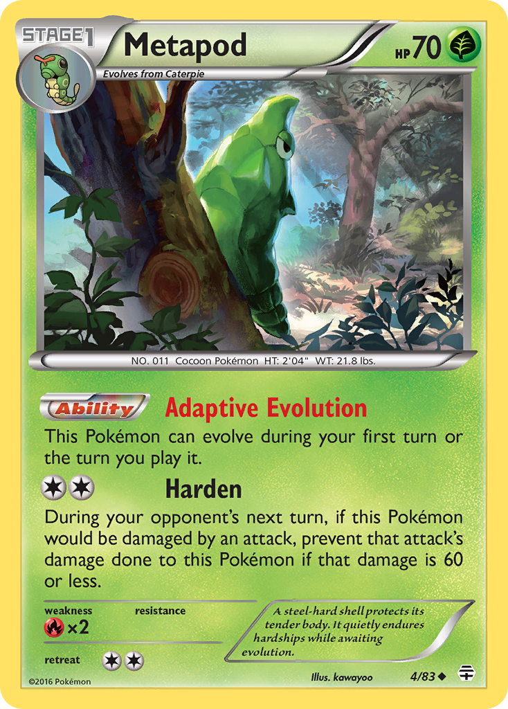 Metapod (4/83) [XY: Generations] | Galactic Gamez