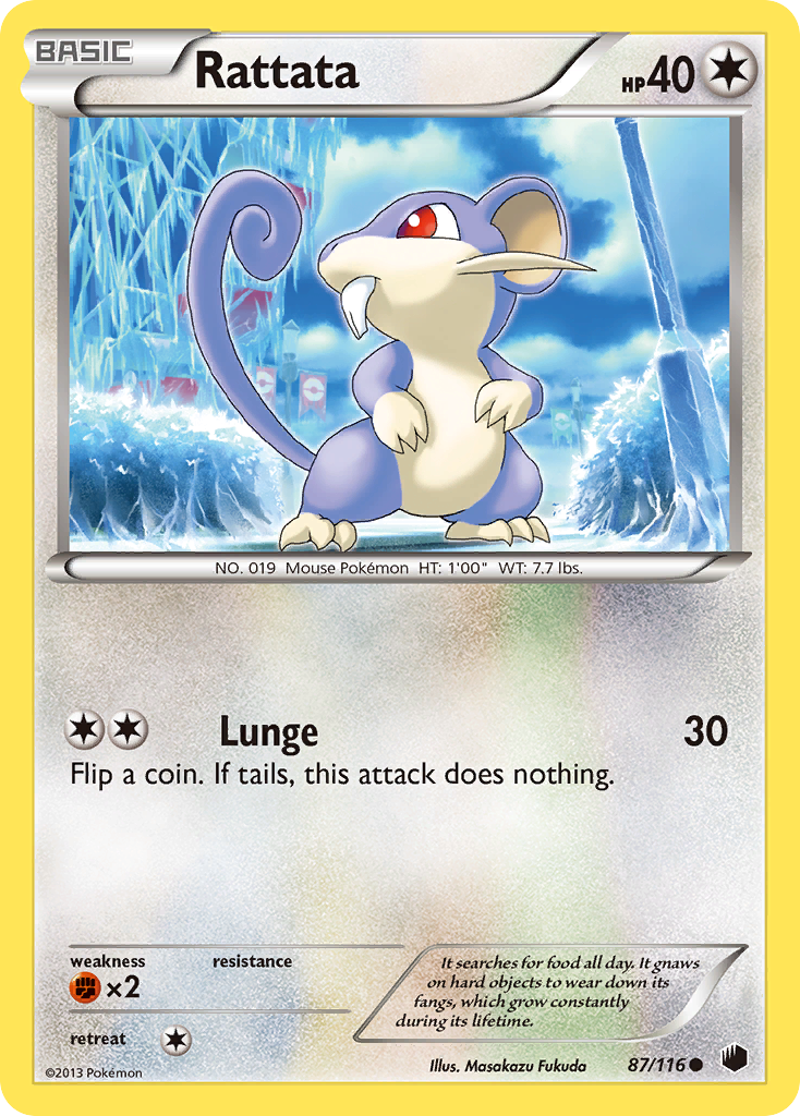 Rattata (87/116) [Black & White: Plasma Freeze] | Galactic Gamez