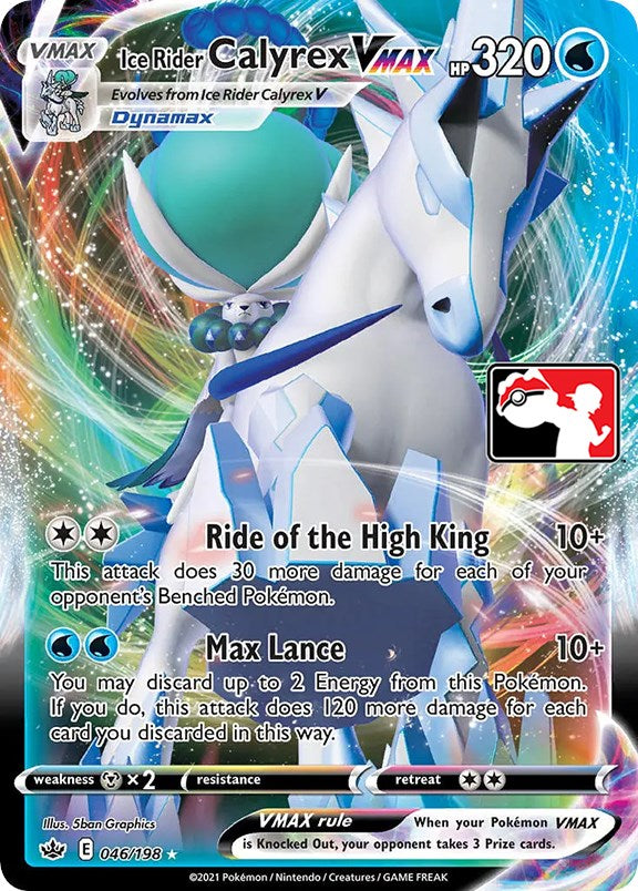 Ice Rider Calyrex VMAX (046/198) [Prize Pack Series One] | Galactic Gamez