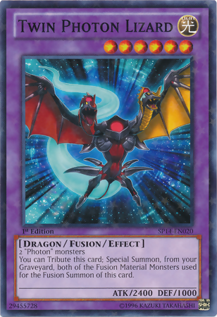 Twin Photon Lizard [SP14-EN020] Starfoil Rare | Galactic Gamez