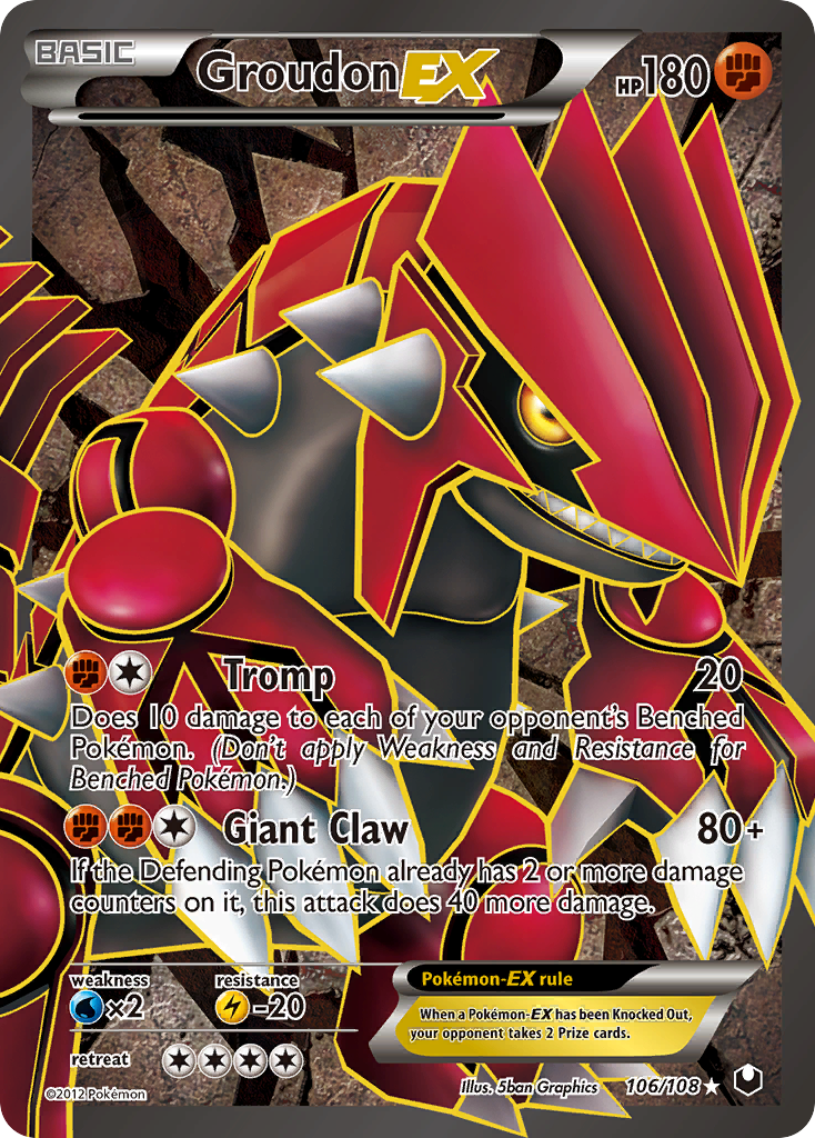 Groudon EX (106/108) [Black & White: Dark Explorers] | Galactic Gamez