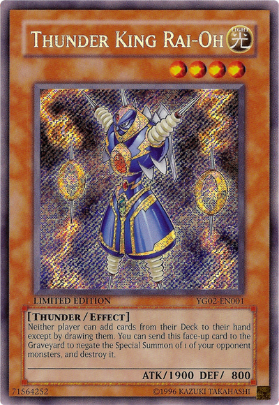 Thunder King Rai-Oh [YG02-EN001] Secret Rare | Galactic Gamez