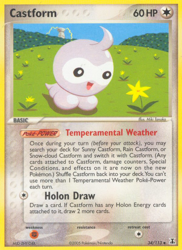 Castform (34/113) [EX: Delta Species] | Galactic Gamez