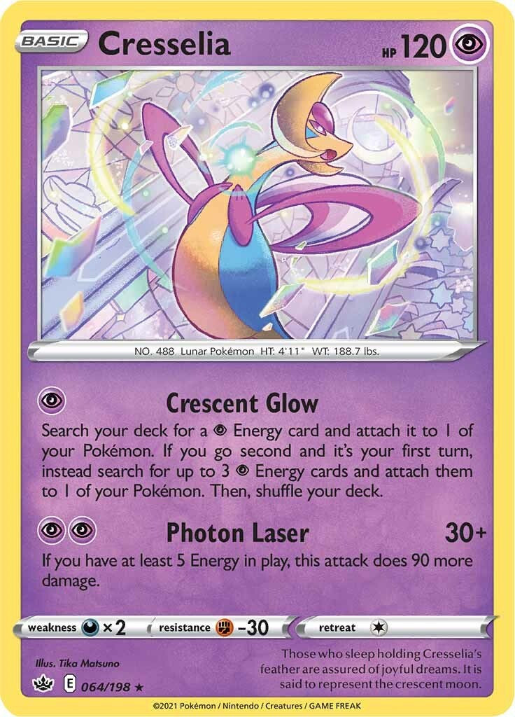 Cresselia (064/198) (Theme Deck Exclusive) [Sword & Shield: Chilling Reign] | Galactic Gamez