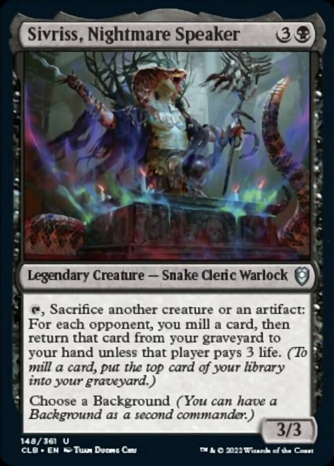 Sivriss, Nightmare Speaker [Commander Legends: Battle for Baldur's Gate] | Galactic Gamez