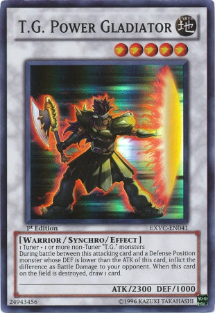 T.G. Power Gladiator [EXVC-EN041] Super Rare | Galactic Gamez