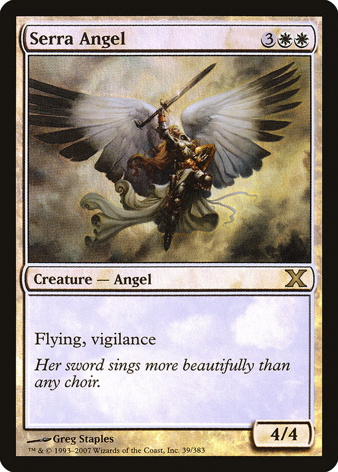 Serra Angel (Premium Foil) [Tenth Edition] | Galactic Gamez