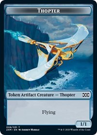 Thopter (008) // Wurm (030) Double-sided Token [Double Masters Tokens] | Galactic Gamez