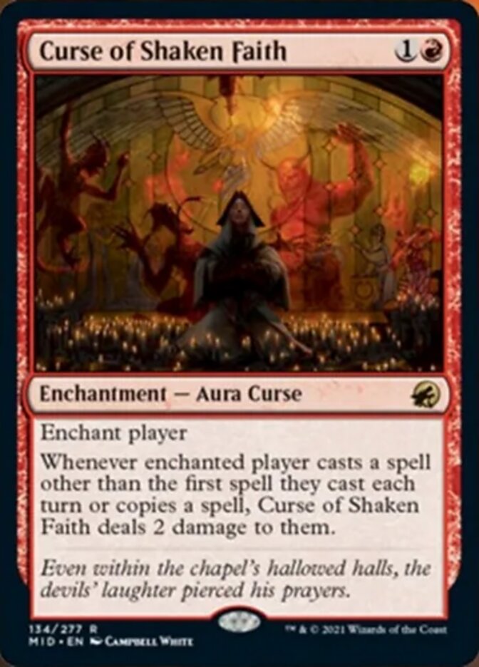 Curse of Shaken Faith [Innistrad: Midnight Hunt] | Galactic Gamez