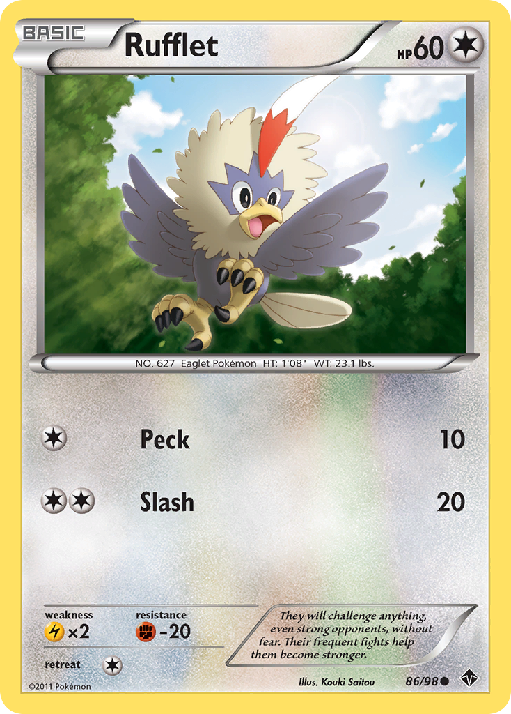 Rufflet (86/98) [Black & White: Emerging Powers] | Galactic Gamez