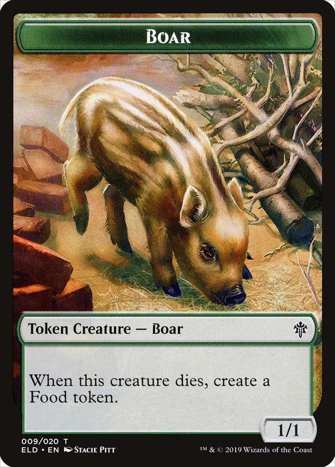 Boar [Throne of Eldraine Tokens] | Galactic Gamez