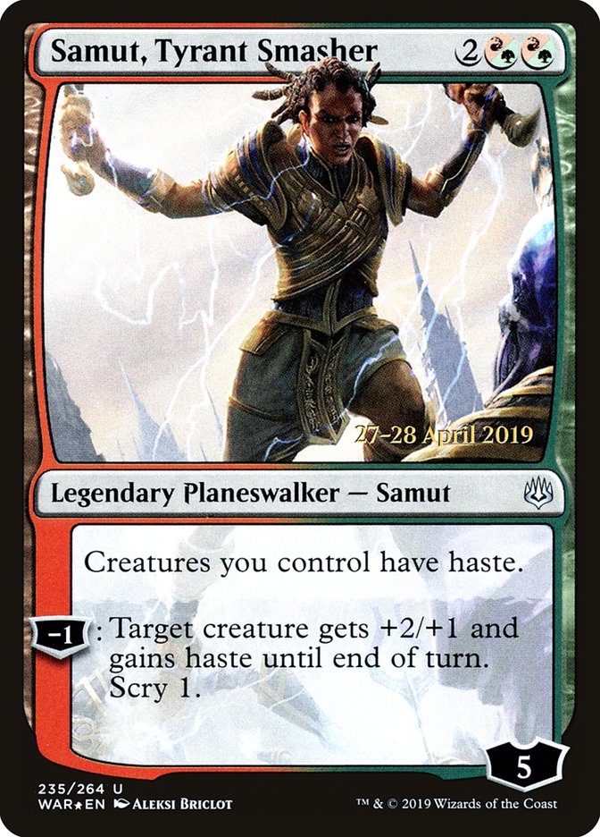 Samut, Tyrant Smasher  [War of the Spark Prerelease Promos] | Galactic Gamez