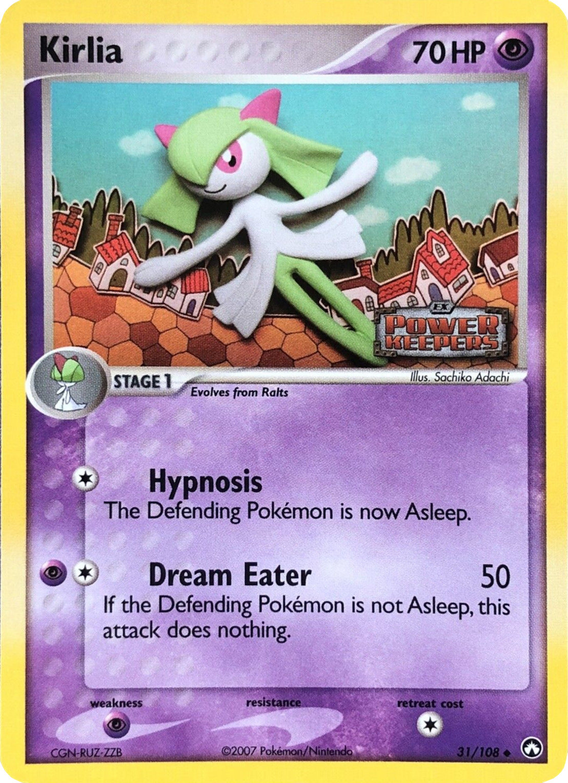 Kirlia (31/108) (Stamped) [EX: Power Keepers] | Galactic Gamez