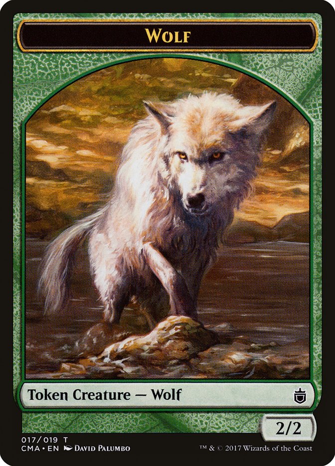 Wolf (017/019) [Commander Anthology Tokens] | Galactic Gamez
