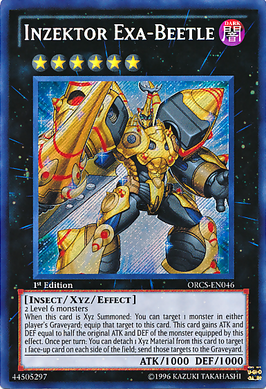 Inzektor Exa-Beetle [ORCS-EN046] Secret Rare | Galactic Gamez