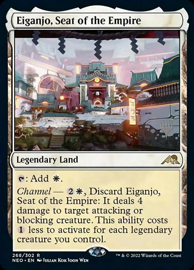 Eiganjo, Seat of the Empire (Promo Pack) [Kamigawa: Neon Dynasty Promos] | Galactic Gamez