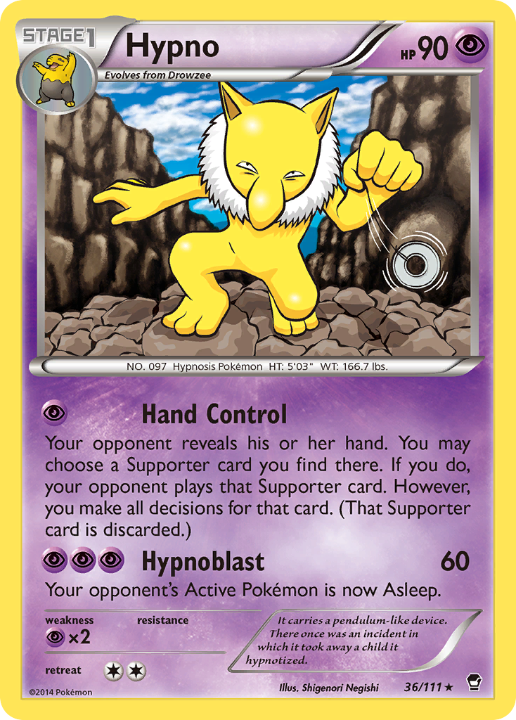 Hypno (36/111) [XY: Furious Fists] | Galactic Gamez