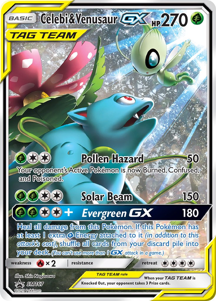 Celebi & Venusaur GX (SM167) [Sun & Moon: Black Star Promos] | Galactic Gamez