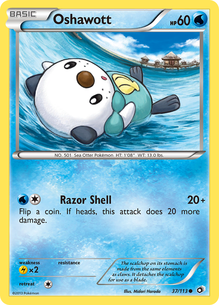 Oshawott (37/113) [Black & White: Legendary Treasures] | Galactic Gamez