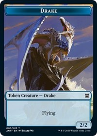 Drake // Insect Double-sided Token [Zendikar Rising Tokens] | Galactic Gamez