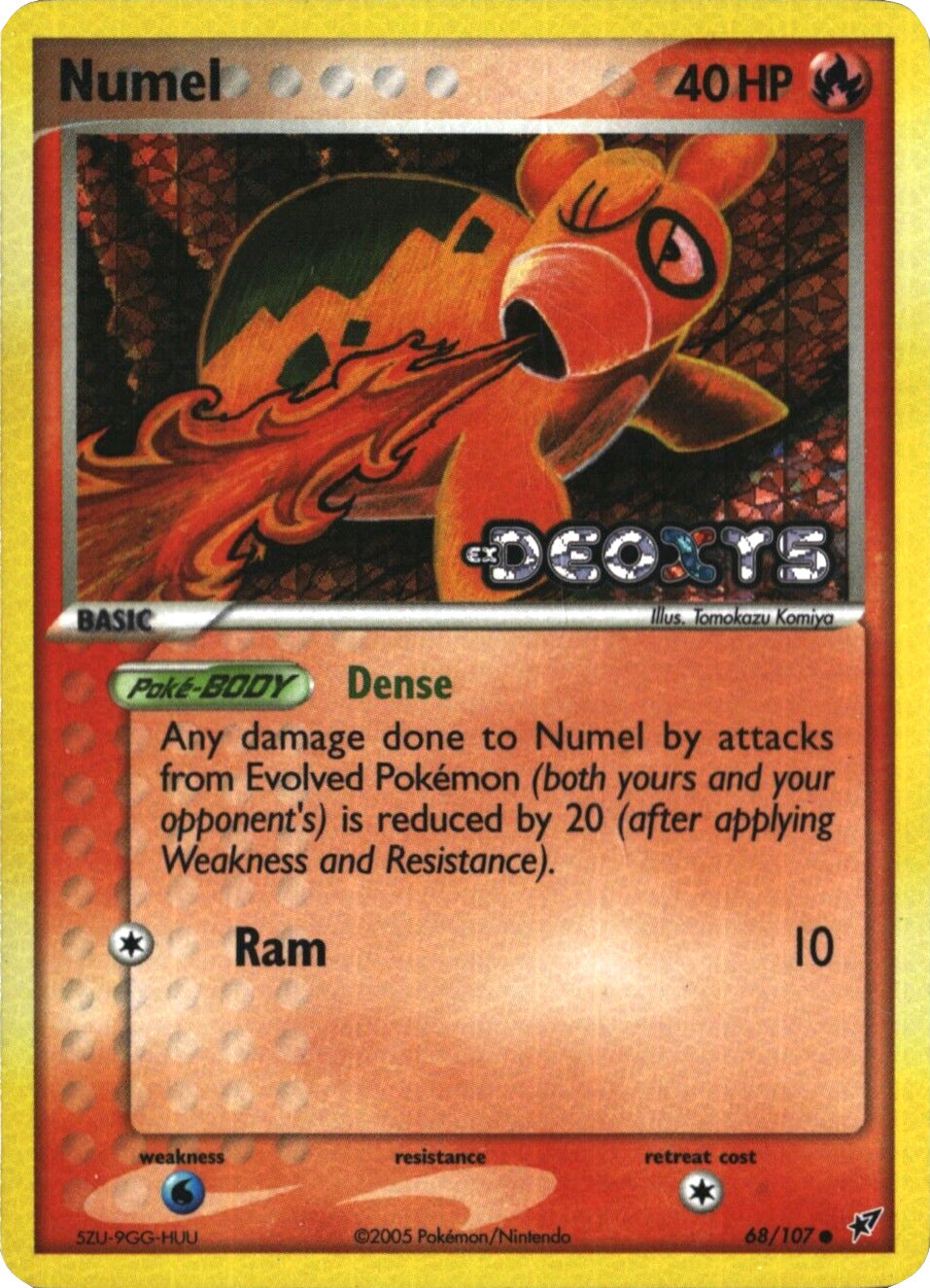 Numel (68/107) (Stamped) [EX: Deoxys] | Galactic Gamez