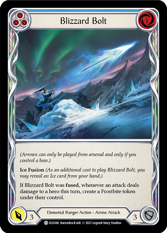 Blizzard Bolt (Blue) [ELE046] (Tales of Aria)  1st Edition Normal | Galactic Gamez