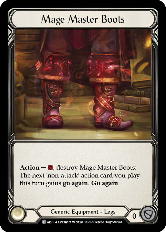 Mage Master Boots [ARC154] Unlimited Edition Rainbow Foil | Galactic Gamez