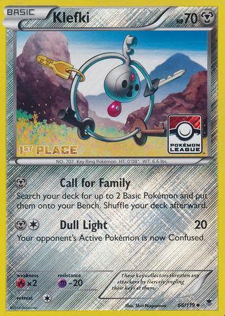 Klefki (66/119) (League Promo 1st Place) [XY: Phantom Forces] | Galactic Gamez