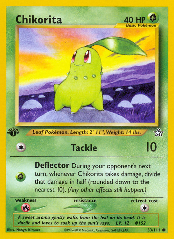 Chikorita (53/111) [Neo Genesis 1st Edition] | Galactic Gamez