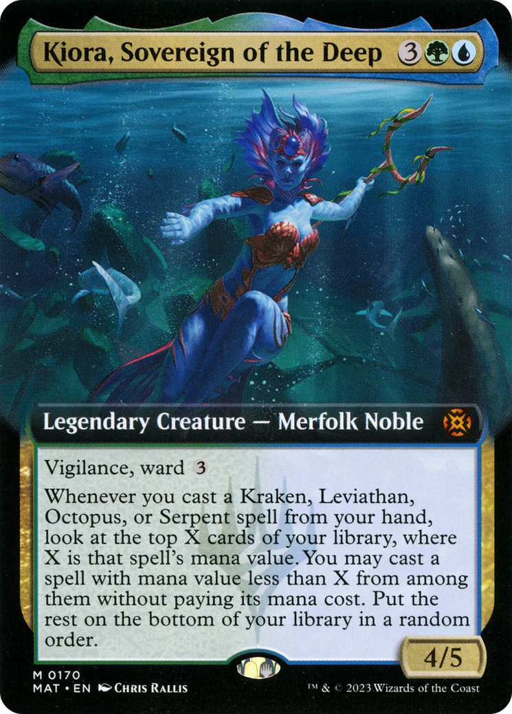 Kiora, Sovereign of the Deep (Extended Art) [March of the Machine: The Aftermath] | Galactic Gamez