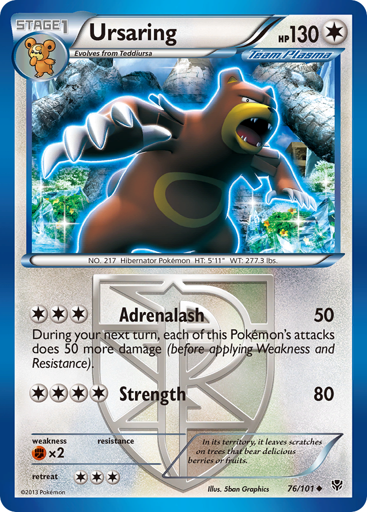 Ursaring (76/101) [Black & White: Plasma Blast] | Galactic Gamez