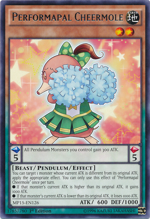 Performapal Cheermole [MP15-EN126] Rare | Galactic Gamez